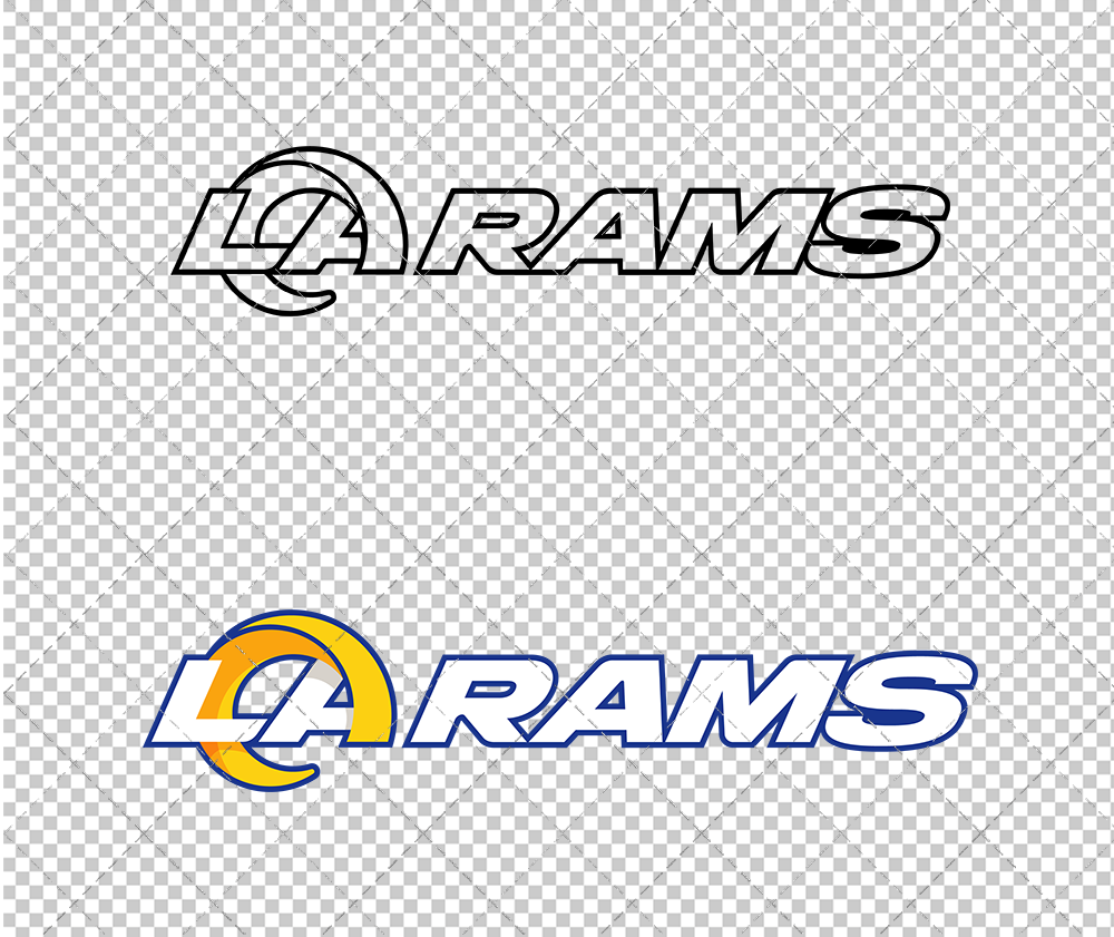 Los Angeles Rams Wordmark 2020 005, Svg, Dxf, Eps, Png - SvgShopArt