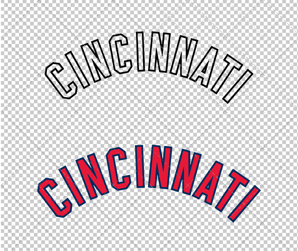 Cincinnati Reds Jersey 1961, Svg, Dxf, Eps, Png - SvgShopArt