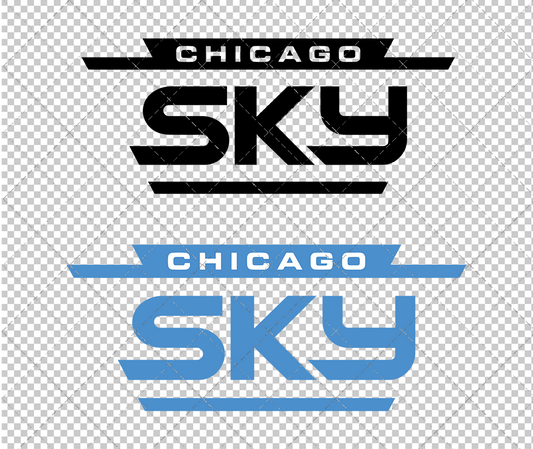 Chicago Sky Wordmark 2019, Svg, Dxf, Eps, Png - SvgShopArt