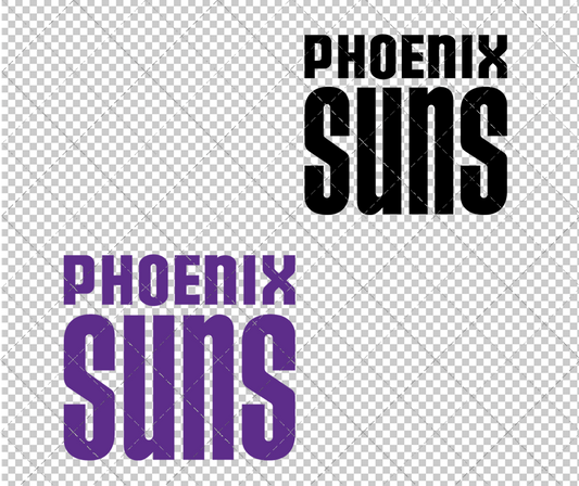 Phoenix Suns Wordmark 1968, Svg, Dxf, Eps, Png - SvgShopArt