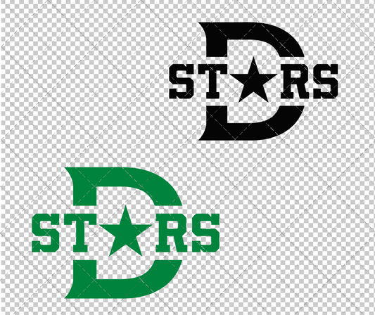 Dallas Stars Concept 2021 003, Svg, Dxf, Eps, Png - SvgShopArt