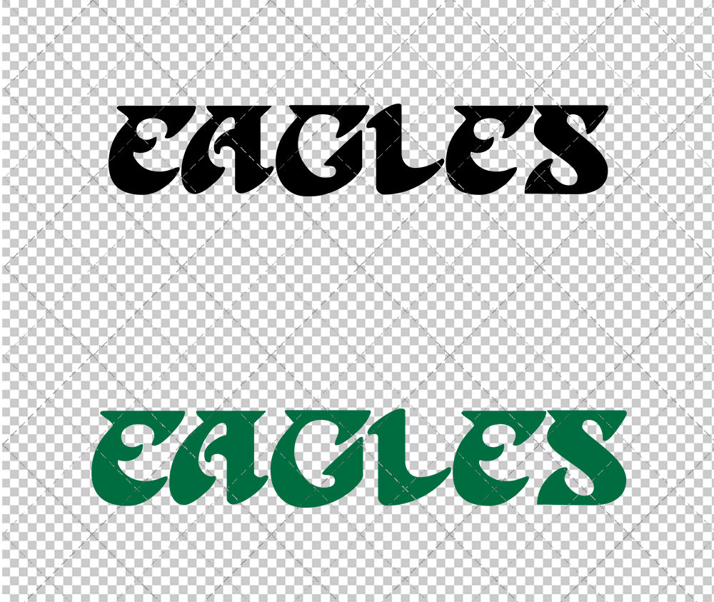 Philadelphia Eagles Wordmark 1972, Svg, Dxf, Eps, Png - SvgShopArt