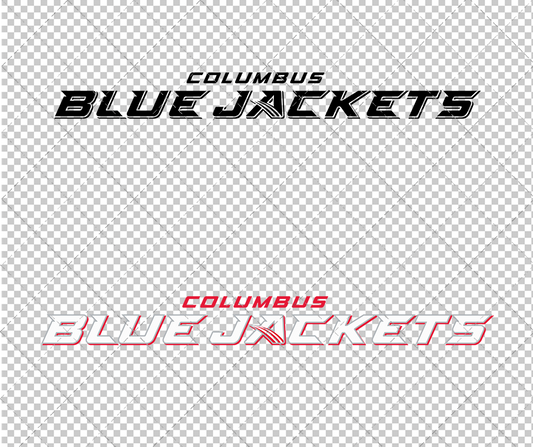 Columbus Blue Jackets Wordmark 2007 002, Svg, Dxf, Eps, Png - SvgShopArt