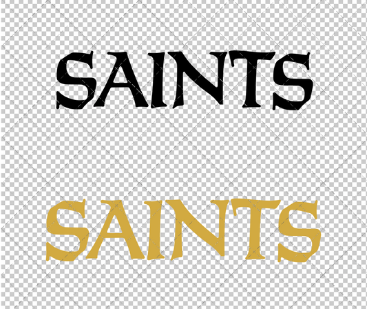 New Orleans Saints Wordmark 1972, Svg, Dxf, Eps, Png - SvgShopArt