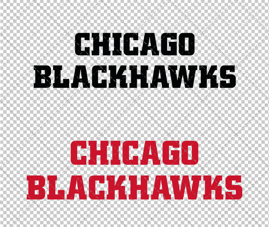 Chicago Blackhawks Wordmark 1997, Svg, Dxf, Eps, Png - SvgShopArt