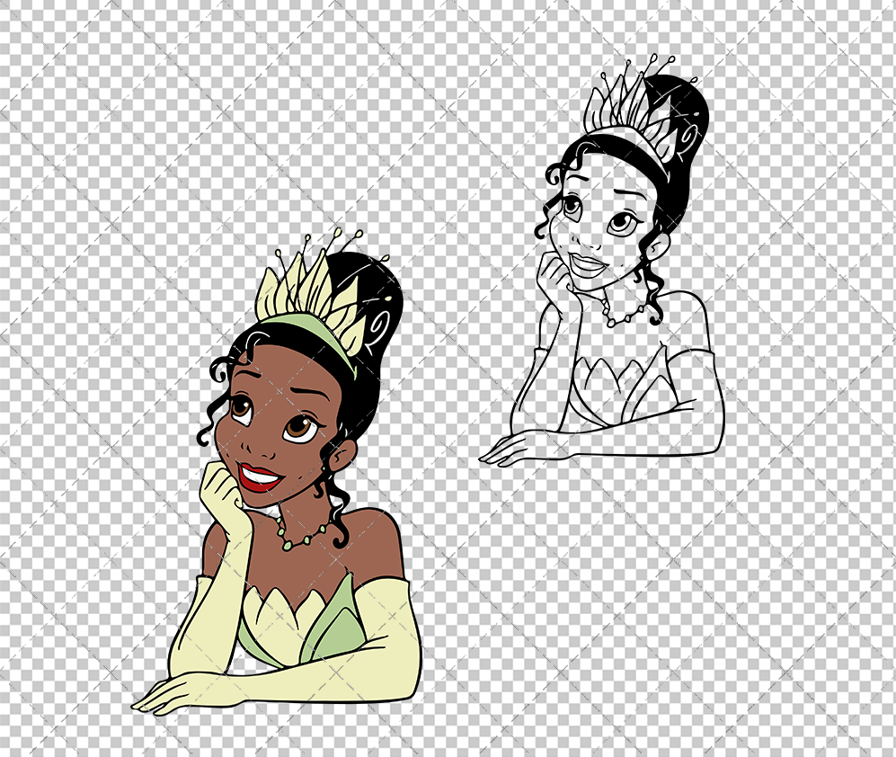 Tiana - The Princess and the Frog, Svg, Dxf, Eps, Png – SvgShopArt