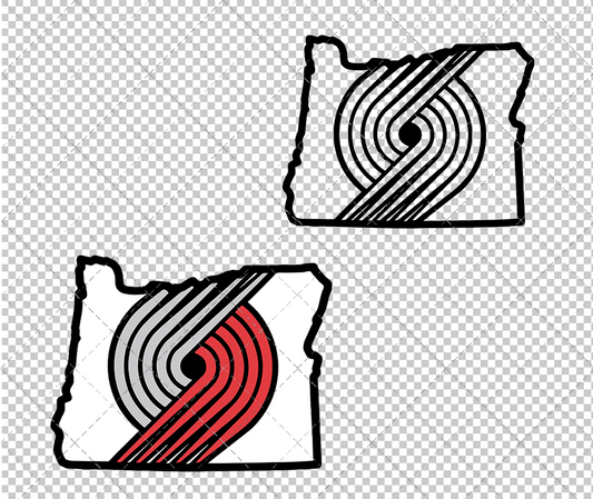 Portland Trail Blazers Concept 2002, Svg, Dxf, Eps, Png - SvgShopArt