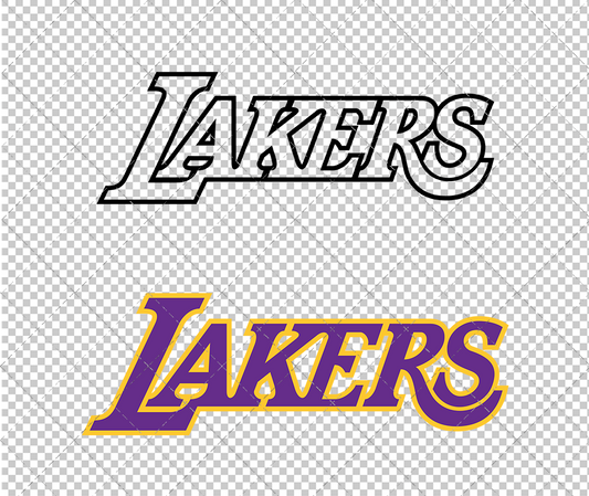 Los Angeles Lakers Jersey 1999, Svg, Dxf, Eps, Png - SvgShopArt