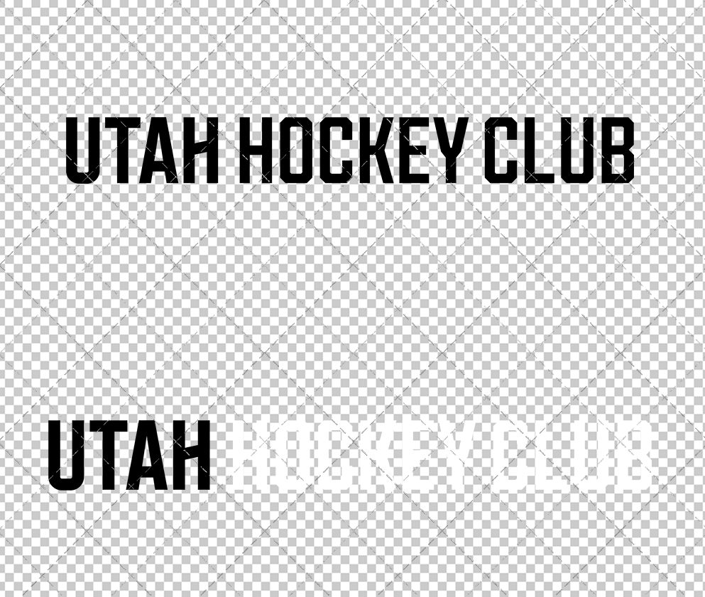 Utah Hockey Club Wordmark 2024 003, Svg, Dxf, Eps, Png - SvgShopArt