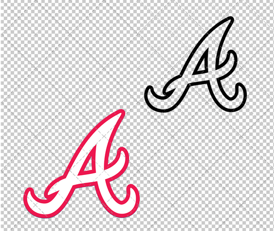 Atlanta Braves Alternate 1981 002, Svg, Dxf, Eps, Png - SvgShopArt