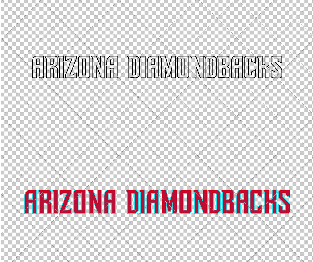 Arizona Diamondbacks Wordmark 2016 003, Svg, Dxf, Eps, Png - SvgShopArt