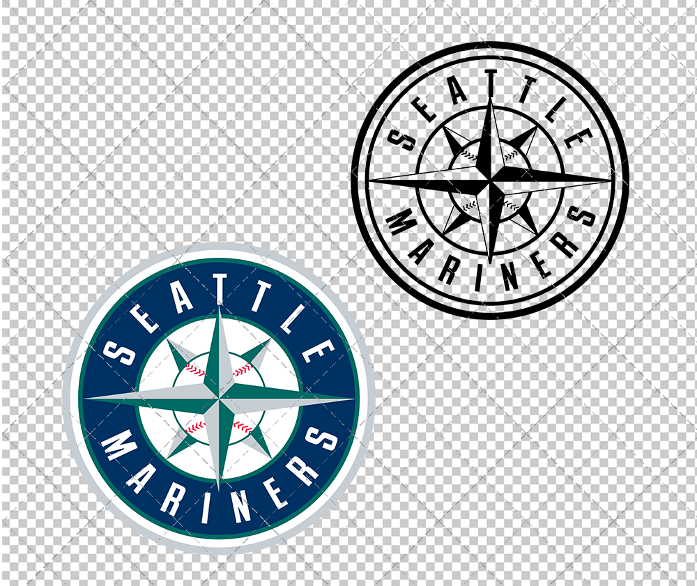 Seattle Mariners 1993, Svg, Dxf, Eps, Png - SvgShopArt