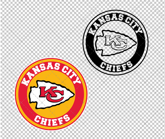 Kansas City Chiefs Circle 1972 002, Svg, Dxf, Eps, Png - SvgShopArt