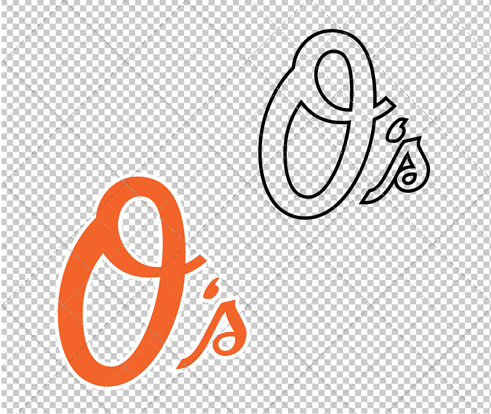 Baltimore Orioles Alternate 2009 003, Svg, Dxf, Eps, Png - SvgShopArt