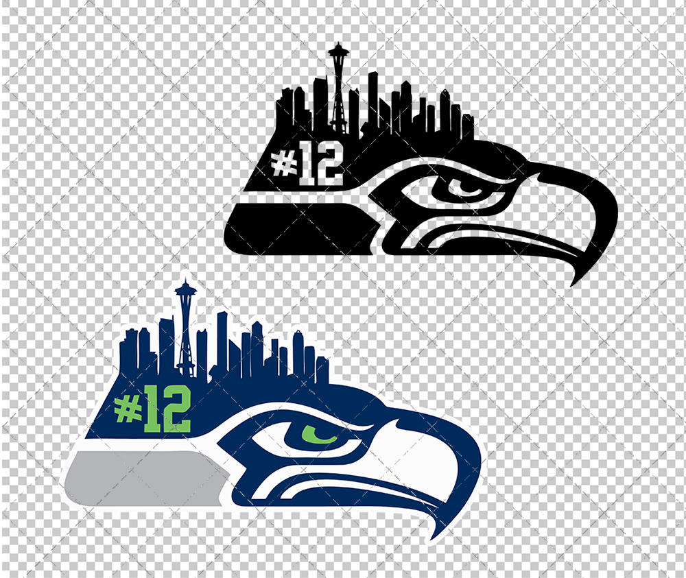 Seattle Seahawks Concept 2012 006, Svg, Dxf, Eps, Png - SvgShopArt