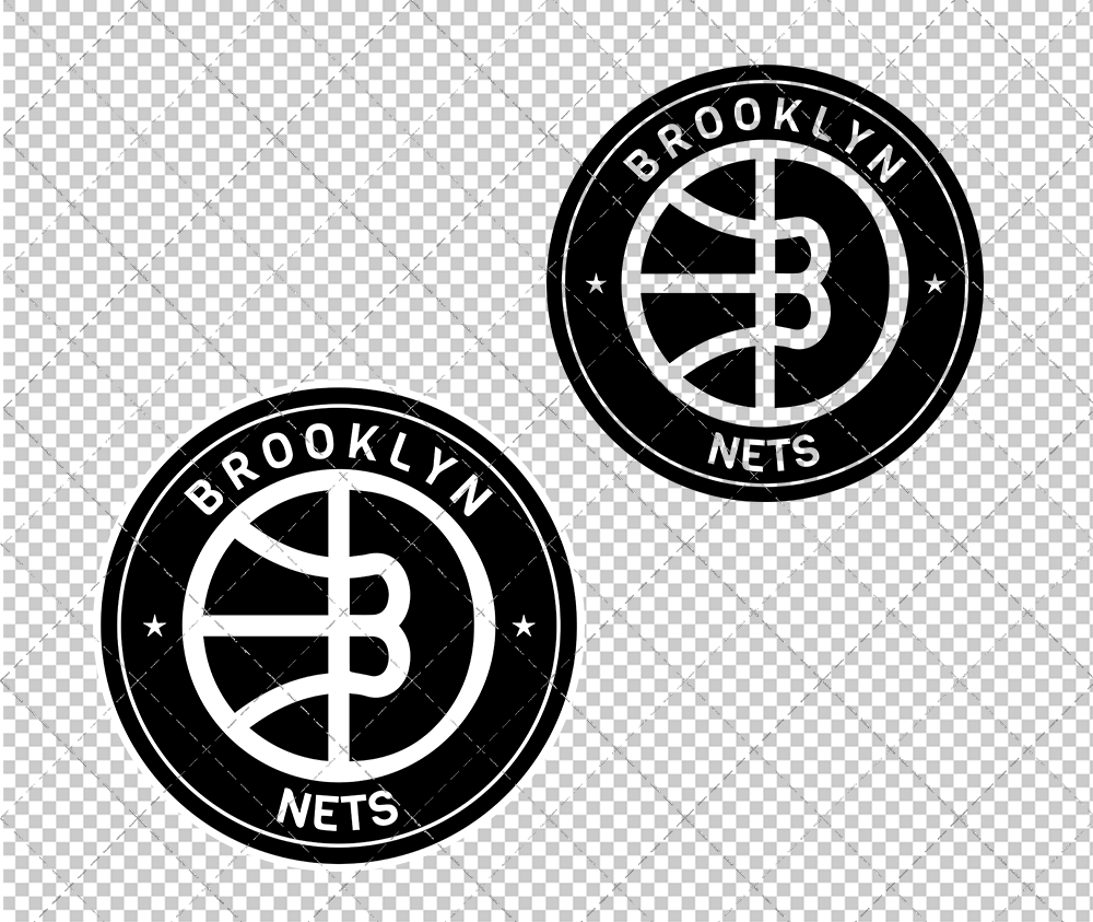 Brooklyn Nets Circle 2012 002, Svg, Dxf, Eps, Png - SvgShopArt