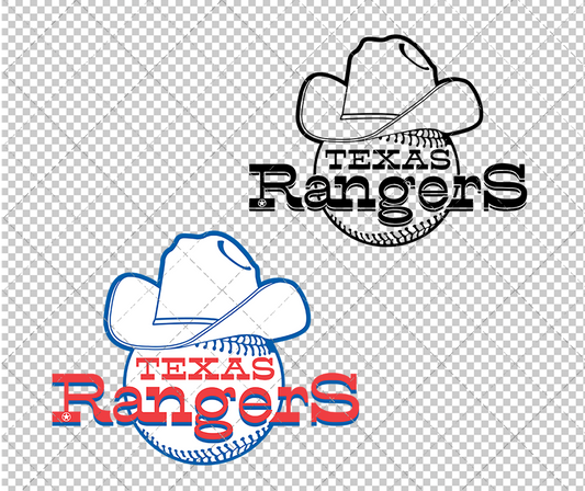 Texas Rangers 1972, Svg, Dxf, Eps, Png - SvgShopArt