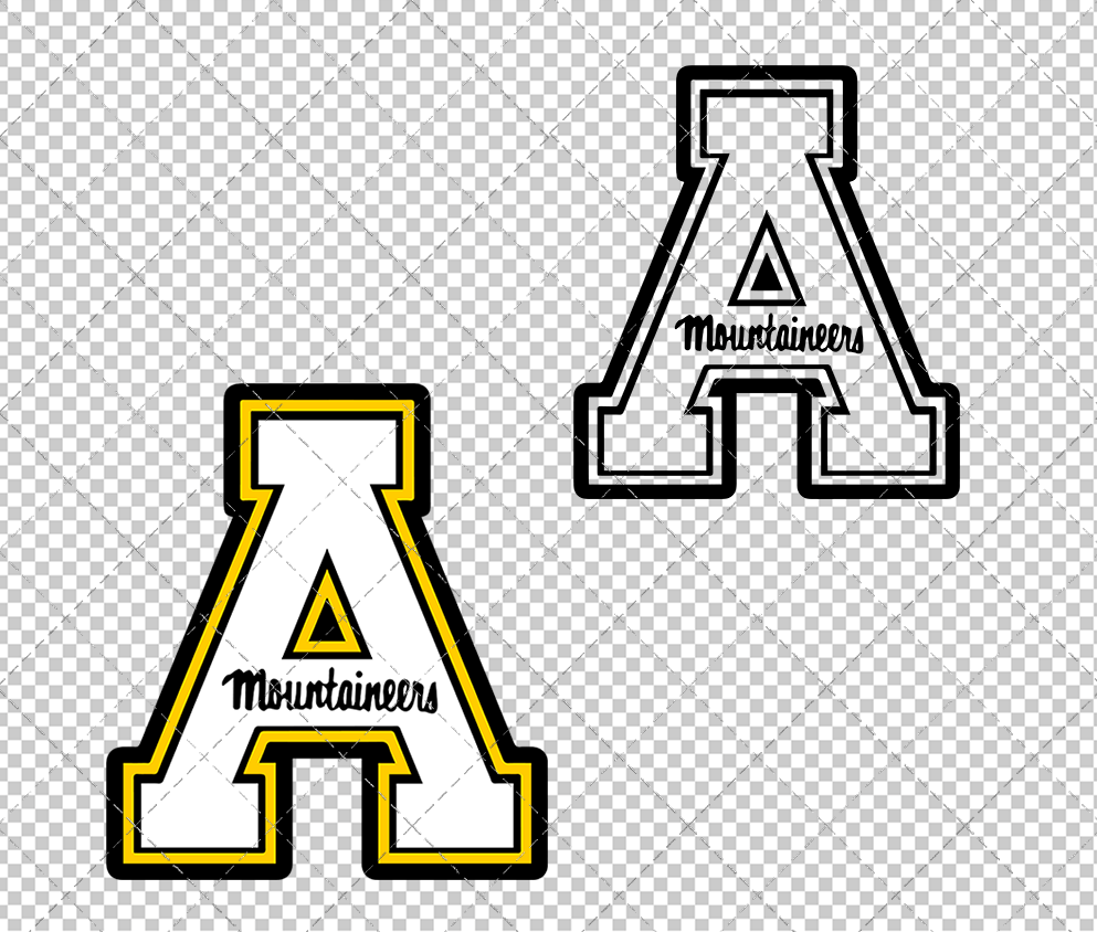 Appalachian State Mountaineers 1989, Svg, Dxf, Eps, Png - SvgShopArt