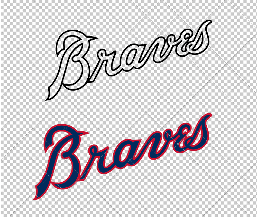 Atlanta Braves Jersey 1968, Svg, Dxf, Eps, Png - SvgShopArt