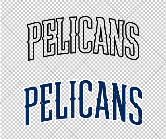 New Orleans Pelicans Jersey 2014 002, Svg, Dxf, Eps, Png - SvgShopArt