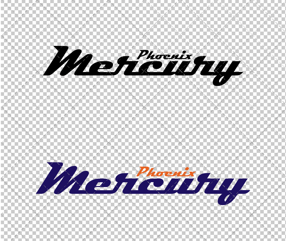 Phoenix Mercury Wordmark 2011, Svg, Dxf, Eps, Png - SvgShopArt