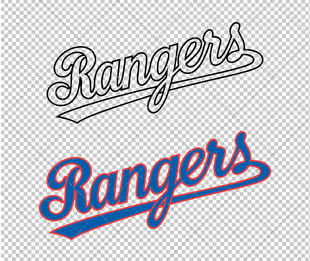 Texas Rangers Jersey 1984, Svg, Dxf, Eps, Png - SvgShopArt