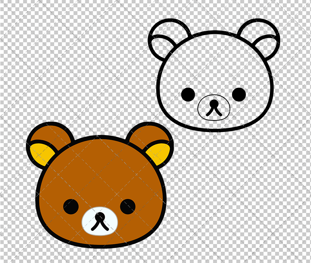 Rilakkuma, Svg, Dxf, Eps, Png - SvgShopArt