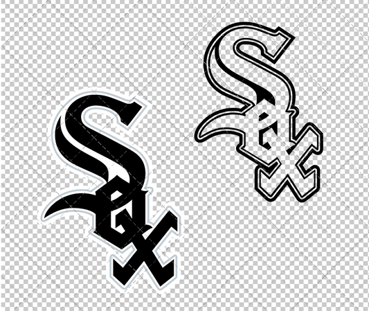 Chicago White Sox 1990, Svg, Dxf, Eps, Png - SvgShopArt