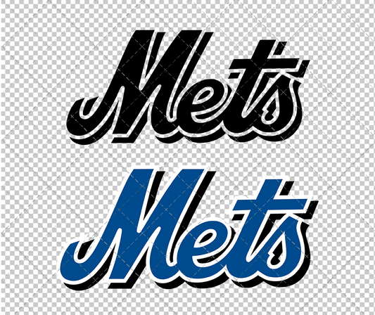 New York Mets Wordmark 2003, Svg, Dxf, Eps, Png - SvgShopArt