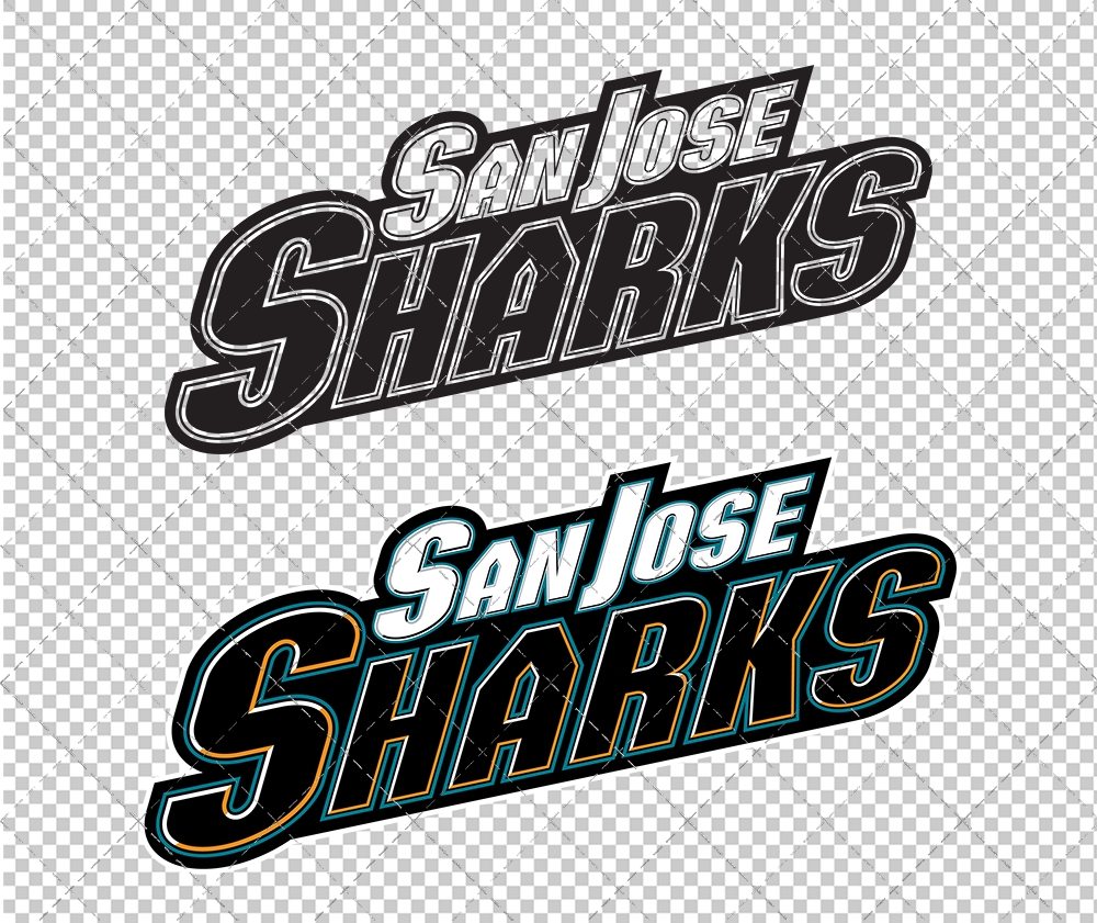 San Jose Sharks Wordmark 2008 002, Svg, Dxf, Eps, Png - SvgShopArt