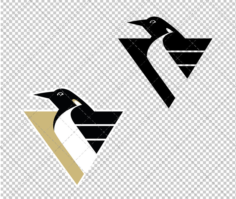 Pittsburgh Penguins Alternate 2002 002, Svg, Dxf, Eps, Png - SvgShopArt