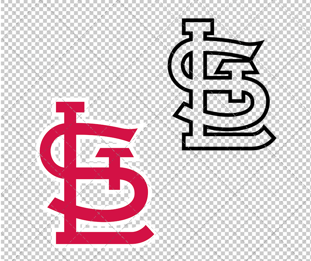 St. Louis Cardinals Cap 1992, Svg, Dxf, Eps, Png - SvgShopArt