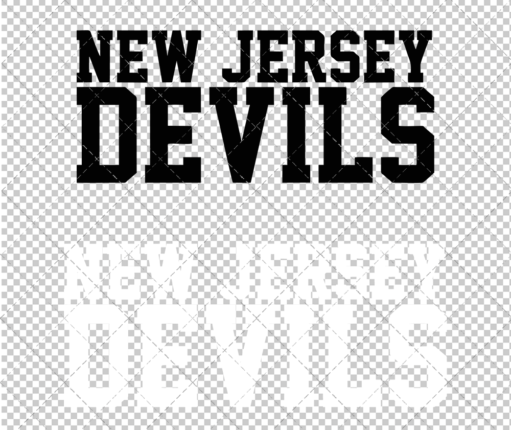 New Jersey Devils Wordmark Concept 1999 006, Svg, Dxf, Eps, Png - SvgShopArt