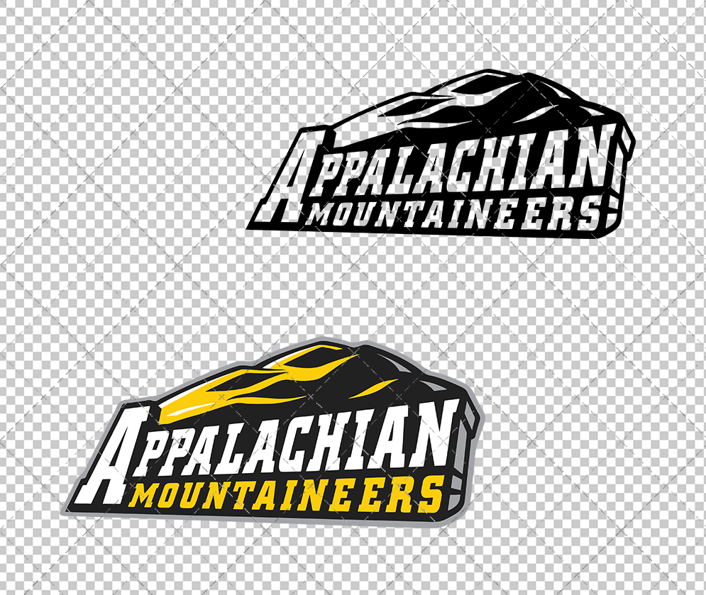 Appalachian State Mountaineers Alternate 1999 002, Svg, Dxf, Eps, Png - SvgShopArt