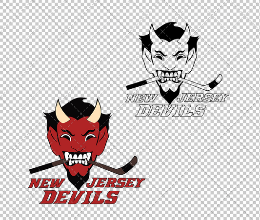 New Jersey Devils Concept 1999 004, Svg, Dxf, Eps, Png - SvgShopArt