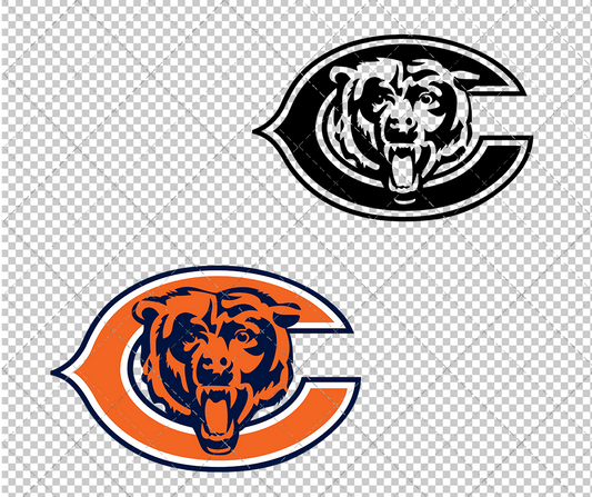 Chicago Bears Alternate 2000 002, Svg, Dxf, Eps, Png - SvgShopArt