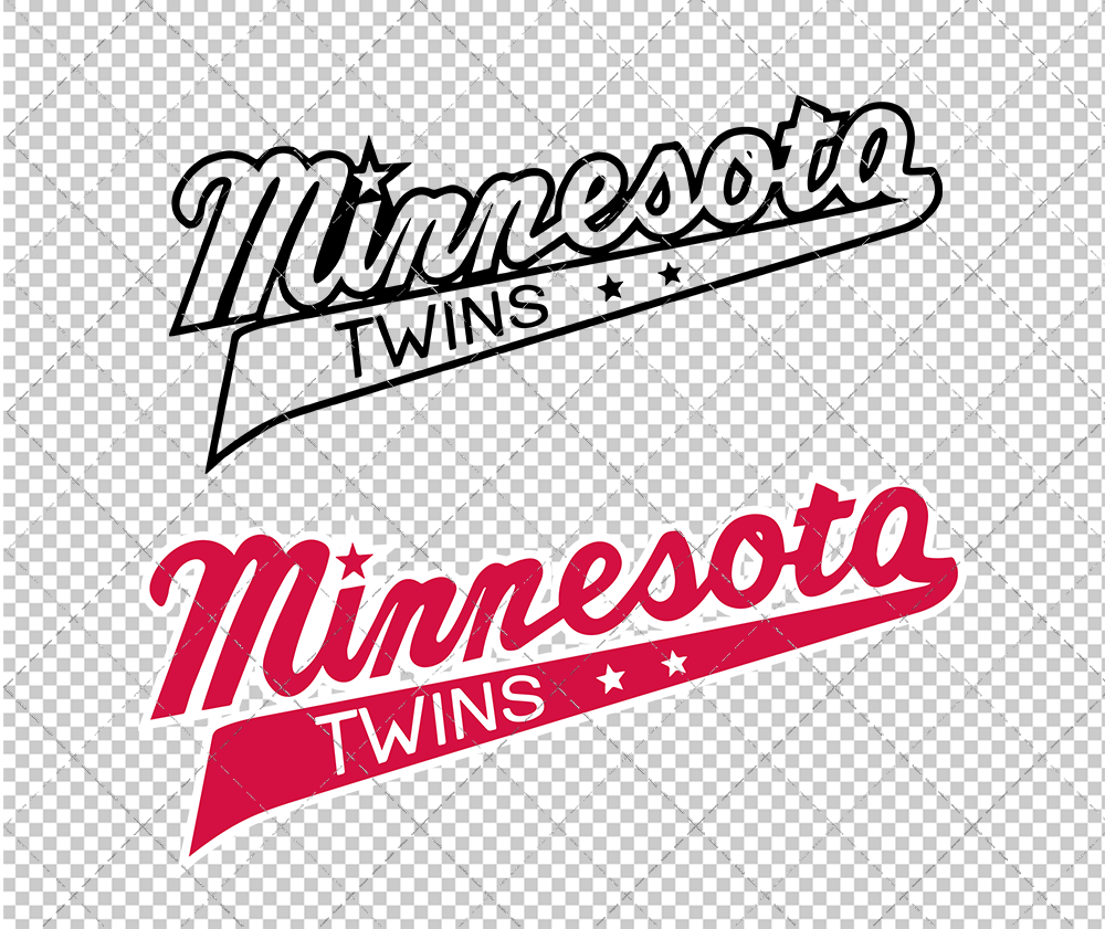 Minnesota Twins Wordmark 1961, Svg, Dxf, Eps, Png - SvgShopArt