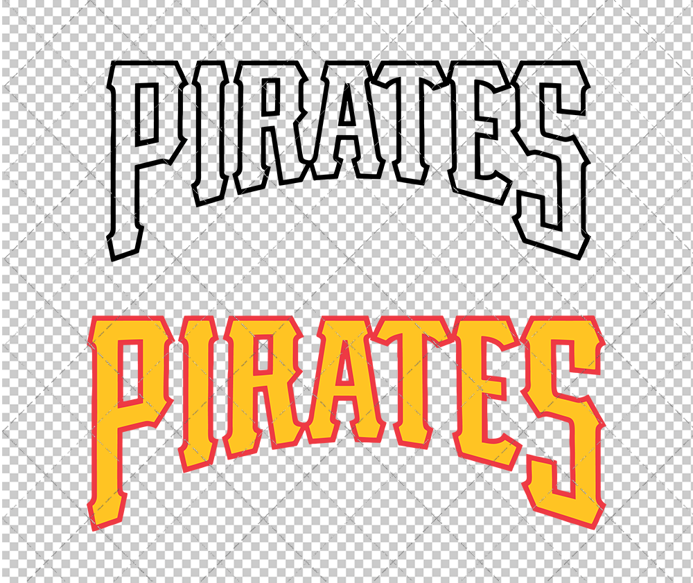 Pittsburgh Pirates Jersey 1997 002, Svg, Dxf, Eps, Png - SvgShopArt