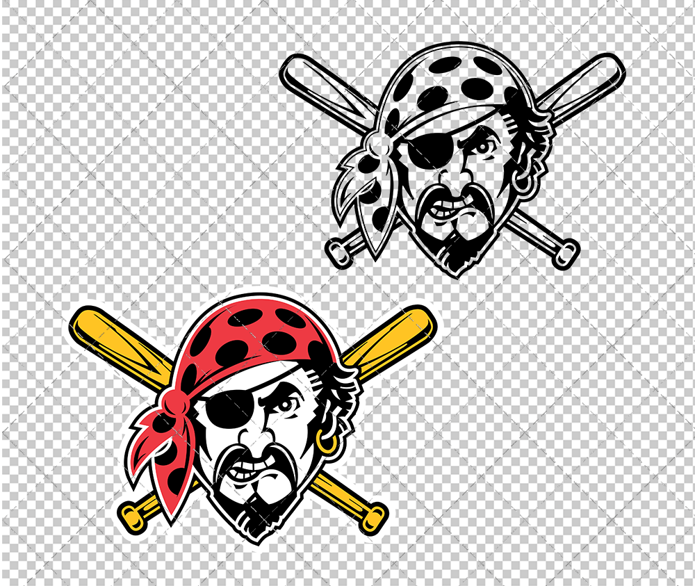 Pittsburgh Pirates Alternate 1997 002, Svg, Dxf, Eps, Png - SvgShopArt