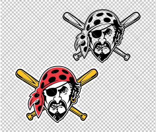 Pittsburgh Pirates Alternate 1997 002, Svg, Dxf, Eps, Png - SvgShopArt