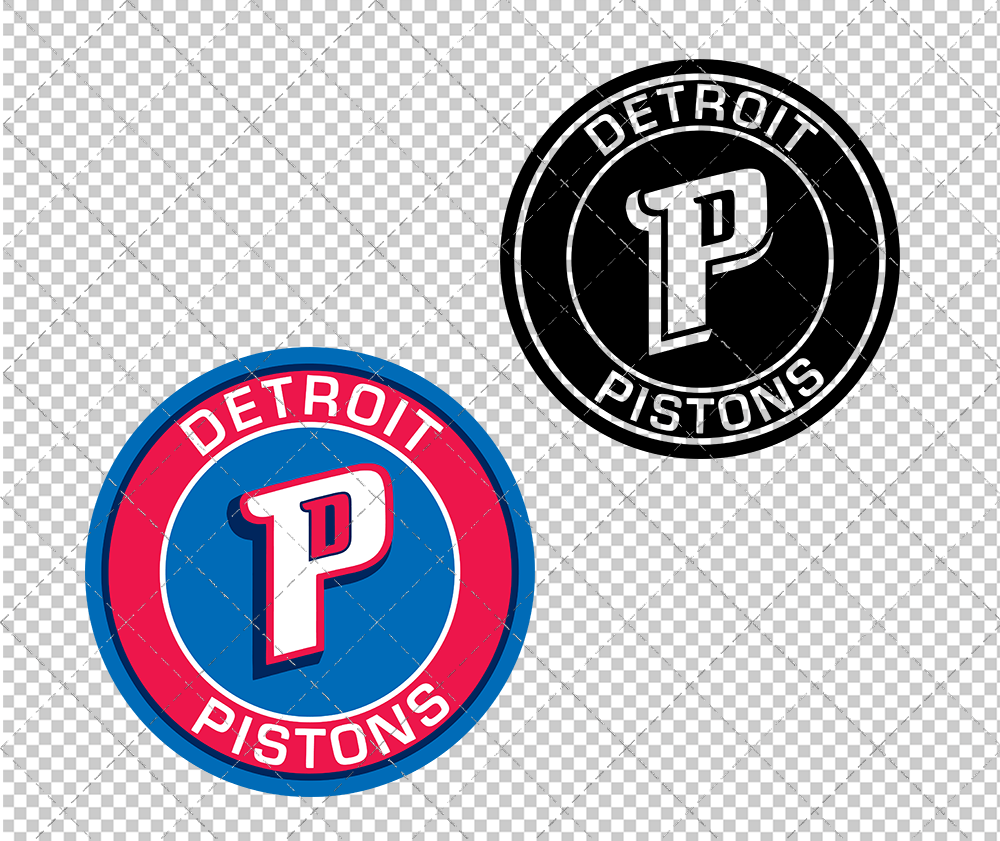 Detroit Pistons Circle 2005, Svg, Dxf, Eps, Png - SvgShopArt
