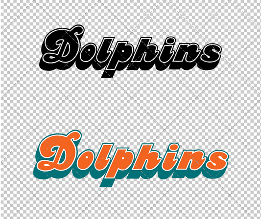 Miami Dolphins Wordmark 1974, Svg, Dxf, Eps, Png - SvgShopArt