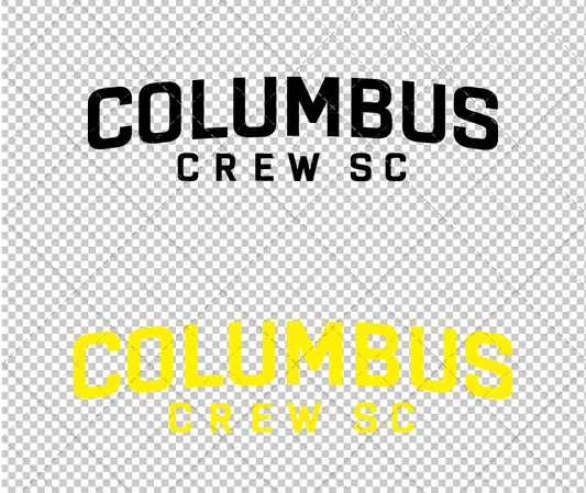 Columbus Crew SC Wordmark 2015, Svg, Dxf, Eps, Png - SvgShopArt