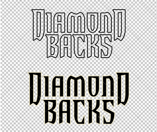 Arizona Diamondbacks Wordmark 2007, Svg, Dxf, Eps, Png - SvgShopArt