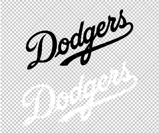 Los Angeles Dodgers Wordmark 1958 002, Svg, Dxf, Eps, Png - SvgShopArt