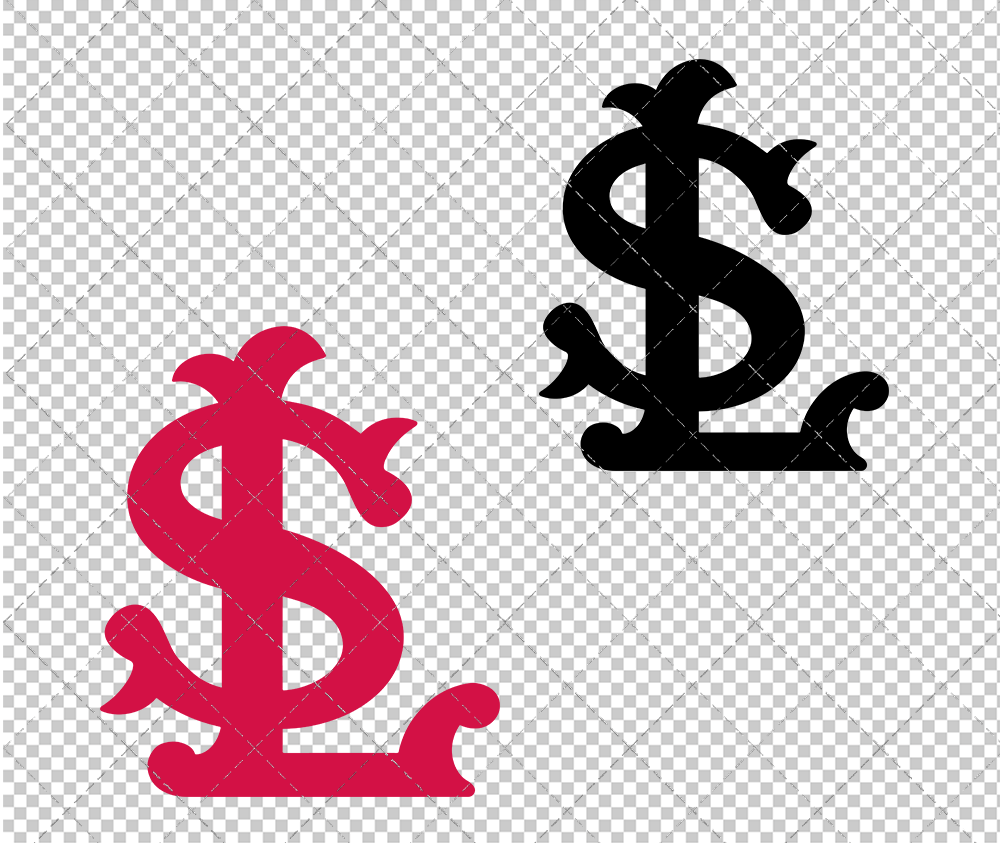 St. Louis Cardinals Alternate 1917, Svg, Dxf, Eps, Png - SvgShopArt