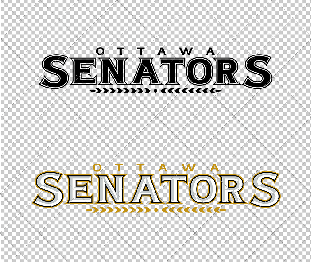 Ottawa Senators Wordmark 2007 003, Svg, Dxf, Eps, Png - SvgShopArt