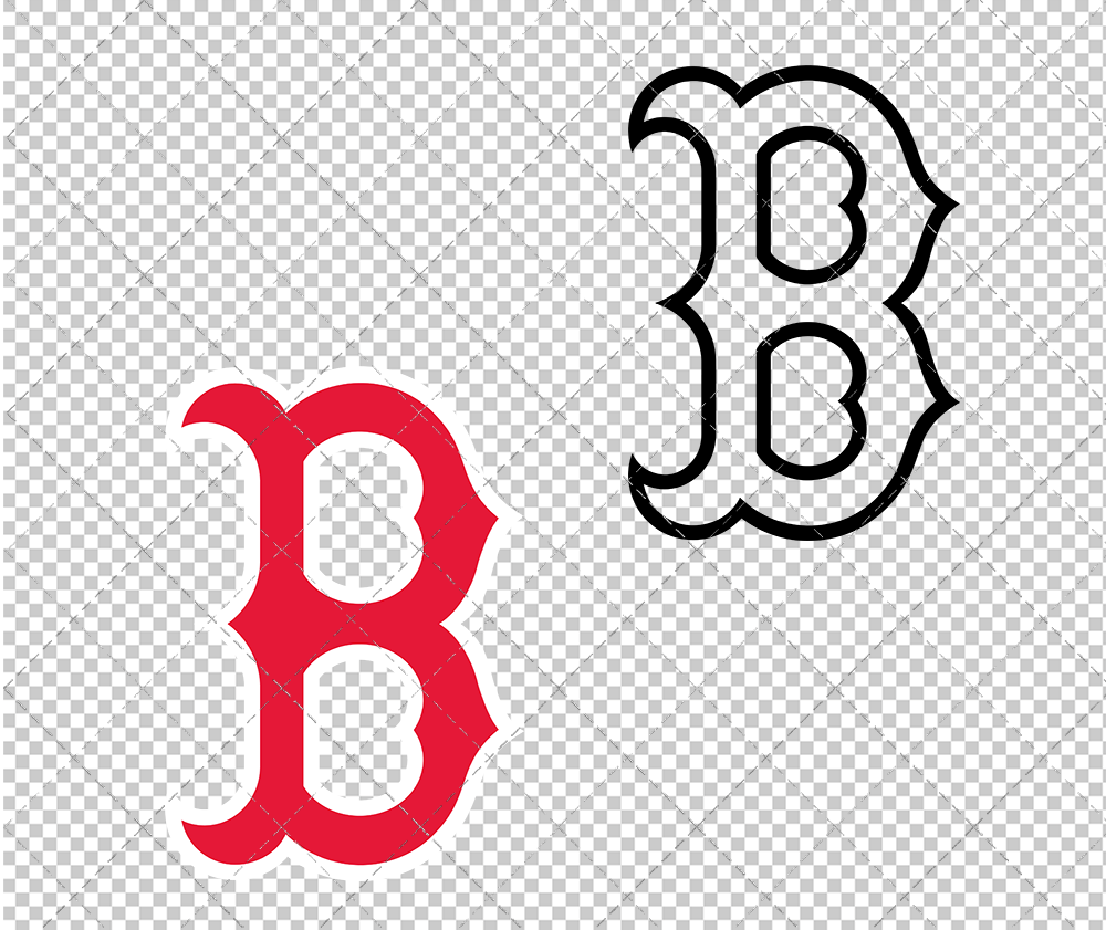 Boston Red Sox Cap 1997, Svg, Dxf, Eps, Png - SvgShopArt