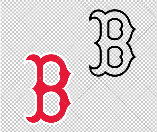Boston Red Sox Cap 1997, Svg, Dxf, Eps, Png - SvgShopArt