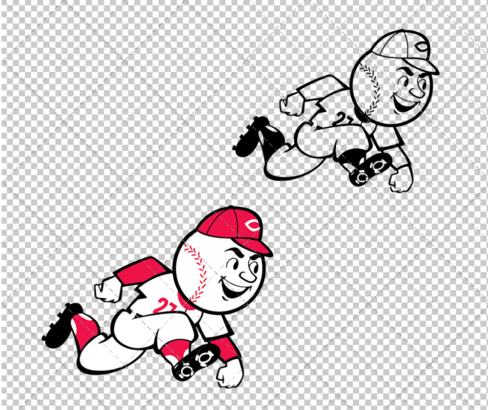 Cincinnati Reds Alternate 1972, Svg, Dxf, Eps, Png - SvgShopArt